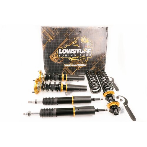 Винтовая подвеска BMW E81 E82 E87 E88 E90 E91 E92 E93 койловеры с регулировкой высоты и жесткости LOWSTUFF EVO-III LSCSBM063