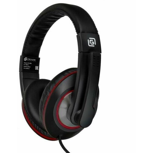Наушники Oklick HS-L390G черныйкрасный 1100413 134800₽