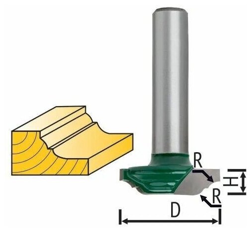 Фреза FIT 3632-081034 кромочная калевочная DxHxL=34х10х45мм