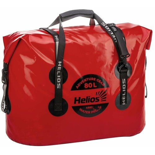 Гермосумка 80л (ПВХ, красный/черный) (HS-GS-80-RB) Helios герморюкзак 80 л пвх красный черный hs gr 80 rb helios