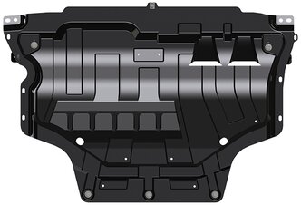 Защита картера и КПП Sheriff для Фольксваген Пассат Б8 +Alltrack 2015-2019, модель №1, сталь 1,8мм, арт:26.2680 V1-2