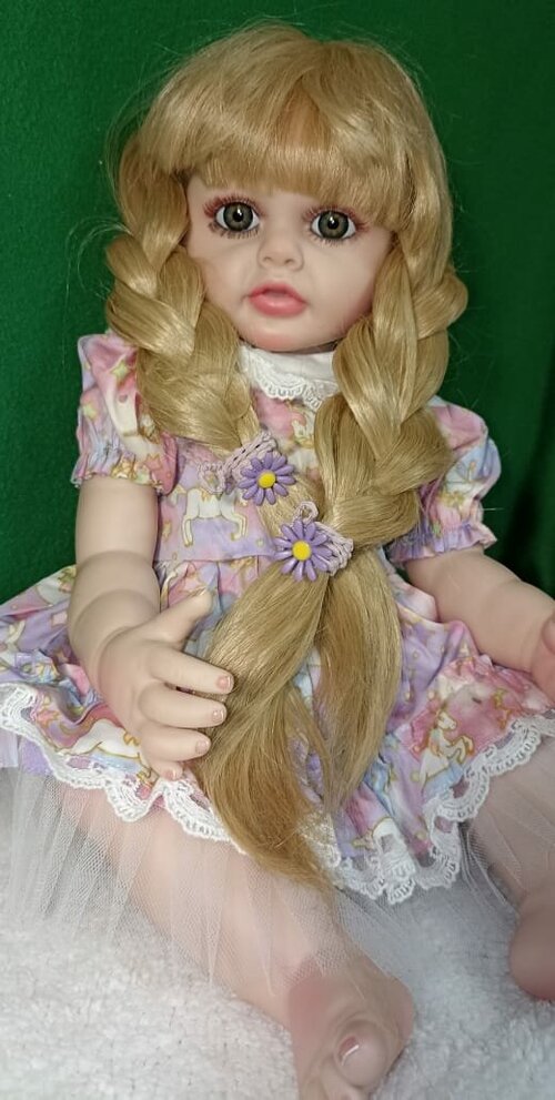 Кукла реборн силиконовая NPK Doll . Кукла младенец Бетти в нарядном платье. Кукла младенец Reborn