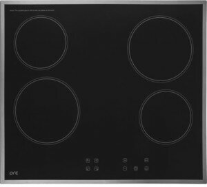 Электрическая варочная панель ORE CA60A, цвет панели черный, цвет рамки серебристый - фотография № 6