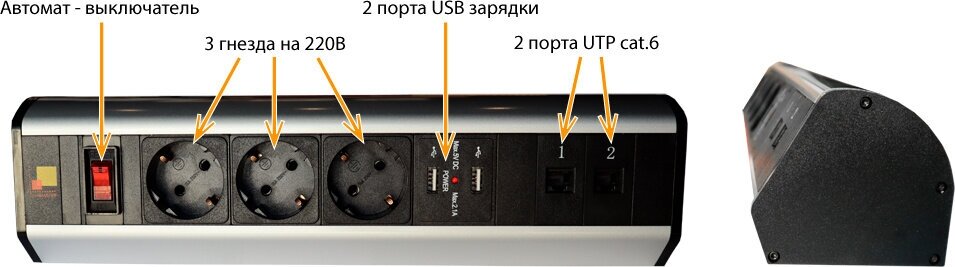 Блок розеток Lanmaster - фото №2