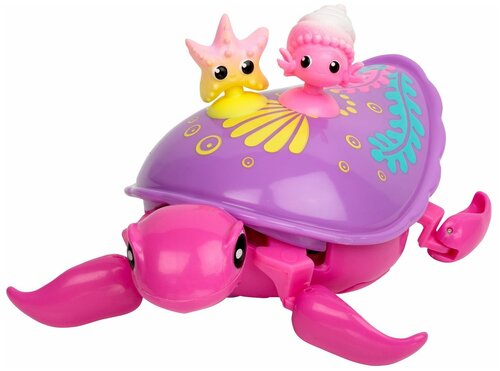 Робот Moose Little Live Pets Черепашка и друзья Шелби 28562, фиолетовый/розовый