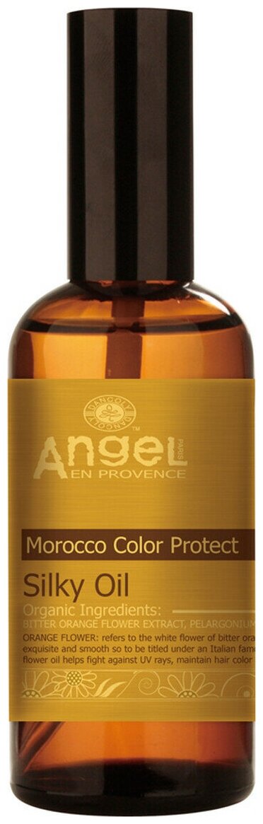 ANGEL PROFESSIONAL Масло сафьяновое для волос защита цвета, апельсин / Angel Provence 100 мл - фото №1