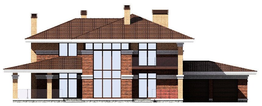 Проект кирпичного дома Catalog-Plans-46-13K1L (317,79кв.м, 22,4x16,18м, кирпич 380) - фотография № 8