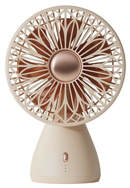 Настольный вентилятор Sothing Bridal Bouquet Shaking Head Fan (DSHJ-S-2113) Бежевый - фотография № 1