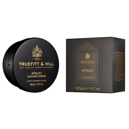 TRUEFITT&HILL Крем для бритья в банке с ароматом Apsley Shaving Cream 190 г