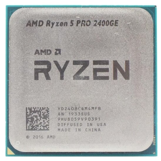 Процессор AMD Ryzen 5 PRO 2400GE AM4 4 x 3200 МГц