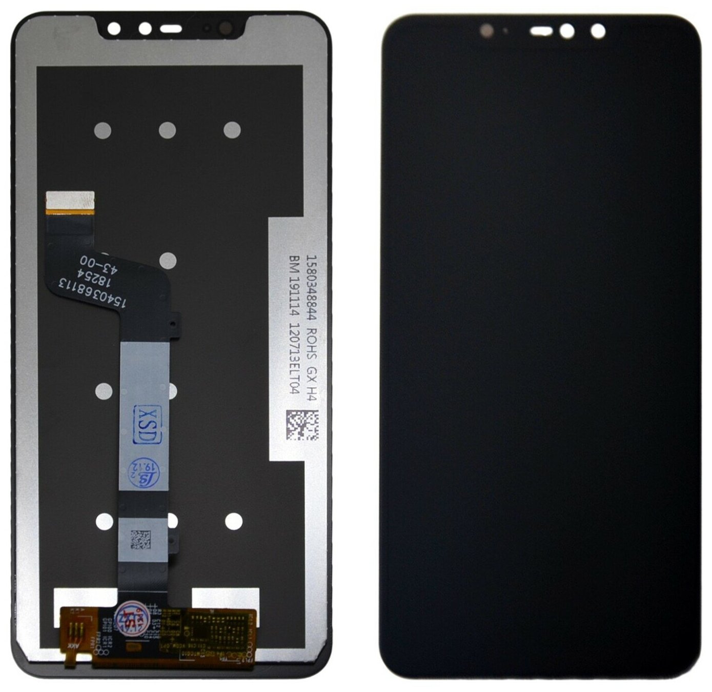 Дисплей для телефона Xiaomi Redmi Note 6 Pro в сборе с тачскрином Черный