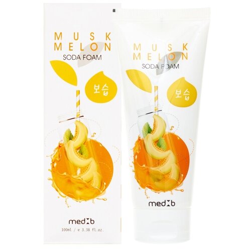 MEDB Muskmelon Soda Foam Пенка для умывания с экстрактом мускусной дыни и содой пенка для умывания с экстрактом винограда и содой grape soda foam 100мл