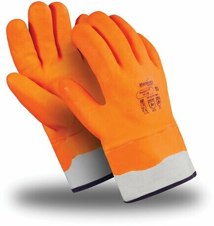 Перчатки морозостойкие MANIPULA нордик КП, покрытие (облив) из ПВХ, р-р 11, оранжевые, ТР-08/WG-785