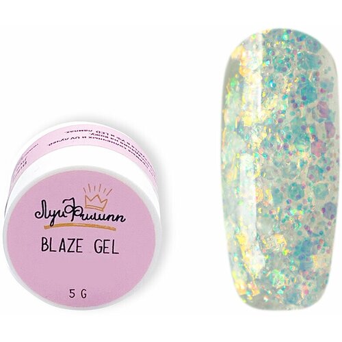 луи филипп blaze gel гель с крупными блестками для дизайна 3 5 гр Луи Филипп, Blaze gel - гель с крупными блестками для дизайна №6, 5 гр