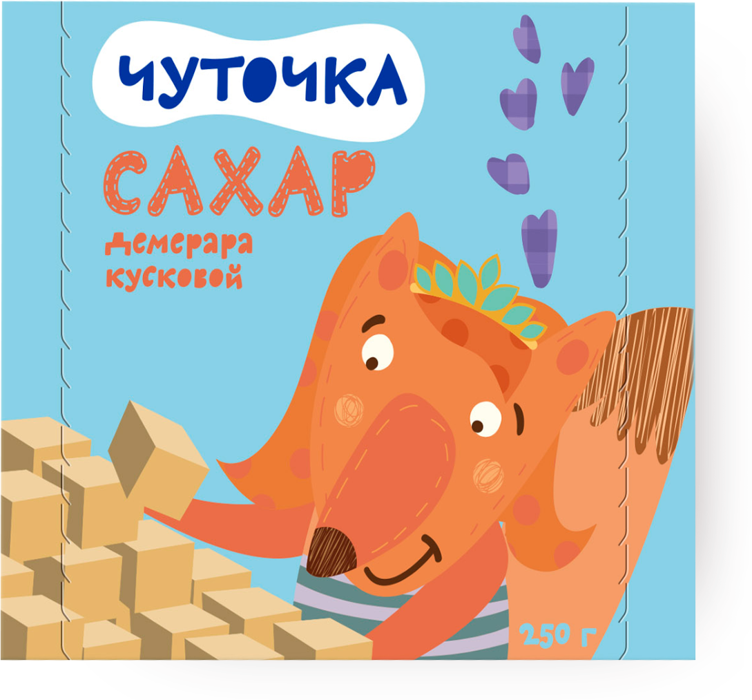 Сахар Чуточка тростниковый кусковой 250г - фото №5