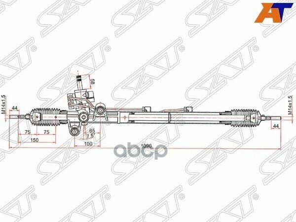 Рейка Рулевая Honda Accord 2,4 Lhd 03- Sat арт. ST-53601-SDA-A04