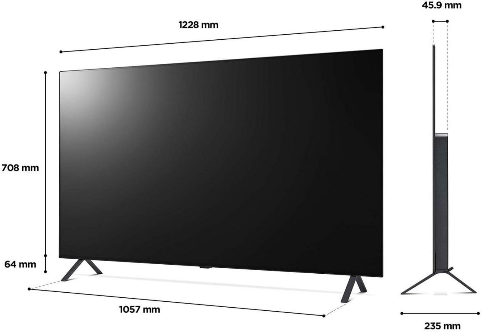 Телевизор LG OLED55A26LA.ARUB, 55", OLED, 4K Ultra HD, темно-серый - фото №18