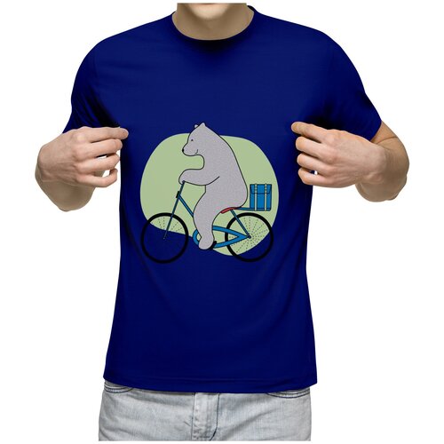 фото Футболка us basic, размер l, синий