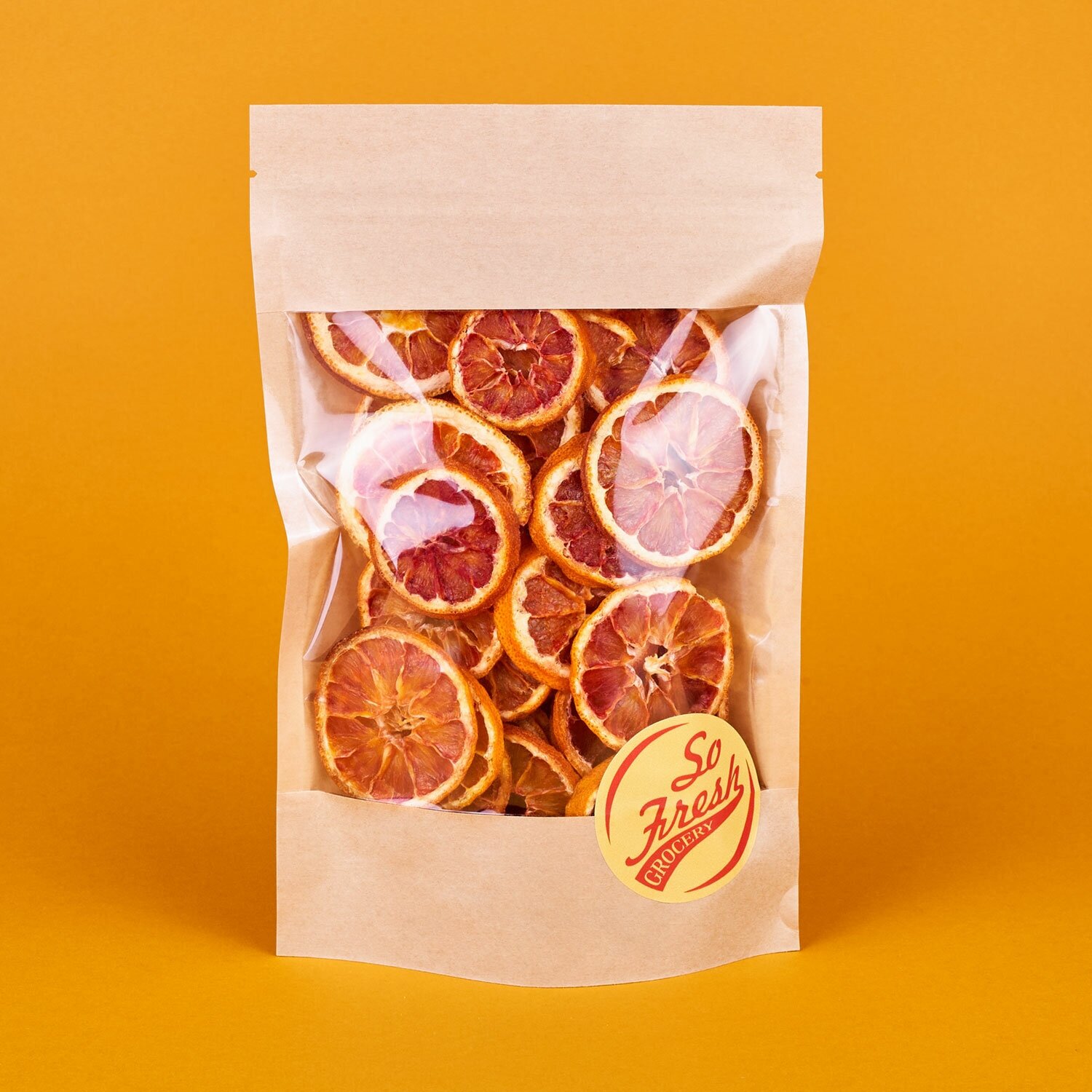 Фруктовые чипсы/ фрипсы/ сухофрукты цитрусовые So Fresh grocery красный апельсин сушеный кольцами без сахара, Иран, 100 г.