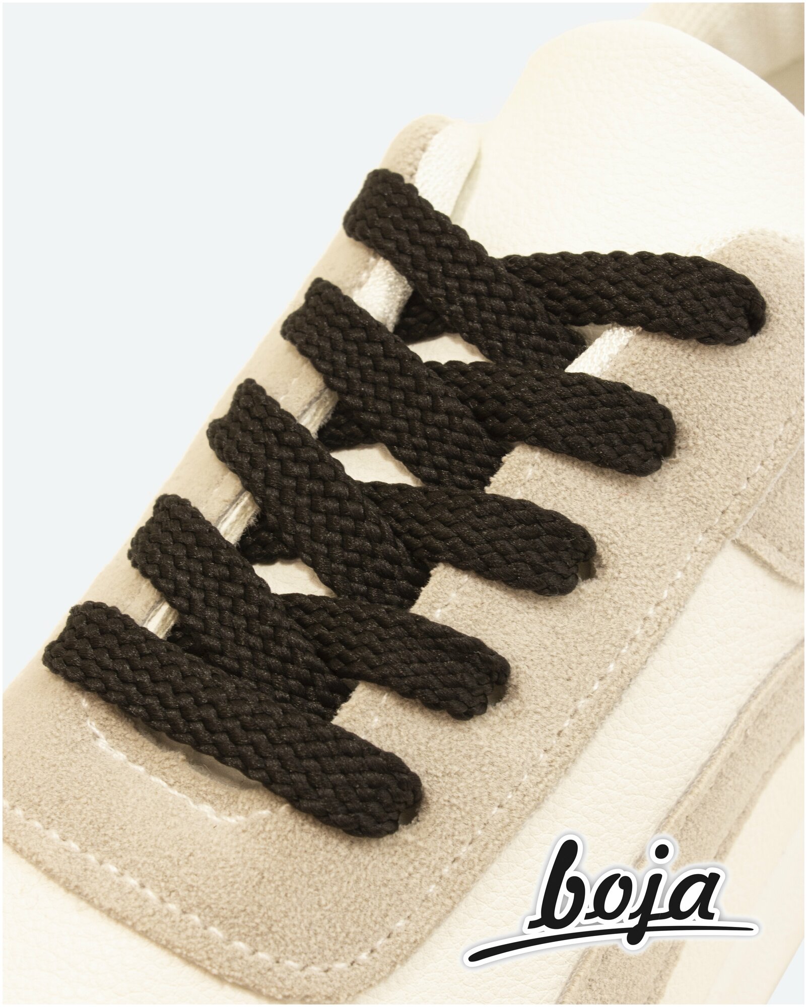 Шнурки для обуви BOJA, плоские, плетеные