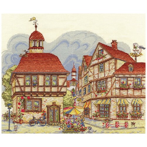 фото Набор для вышивания panna "счастливый городок" 38x32 см