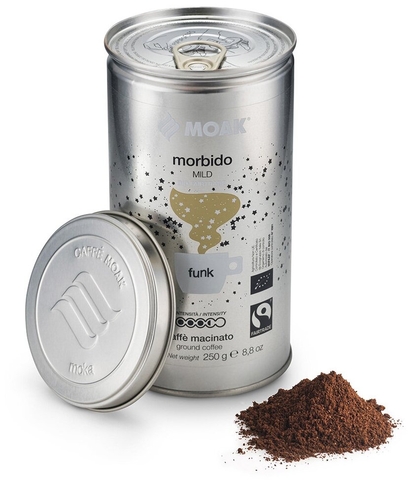 Кофе молотый Moak Morbido Funk, 250 гр. (ж. б.)