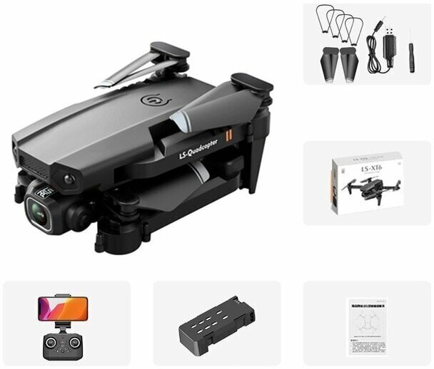 Квадрокоптер мини-Дрон складной 1080P HD Wi-Fi (1 камера+1 АКБ)