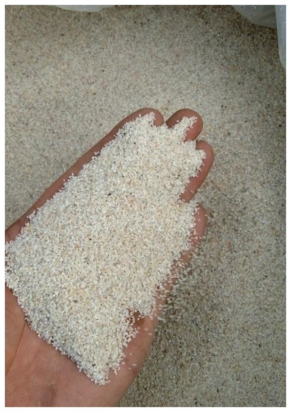 Кварцевый песок 50 кг, фракция 0,8-1,6 мм. Для аквариума, для пескоструйных работ, для фильтров в бассейн и колодцы