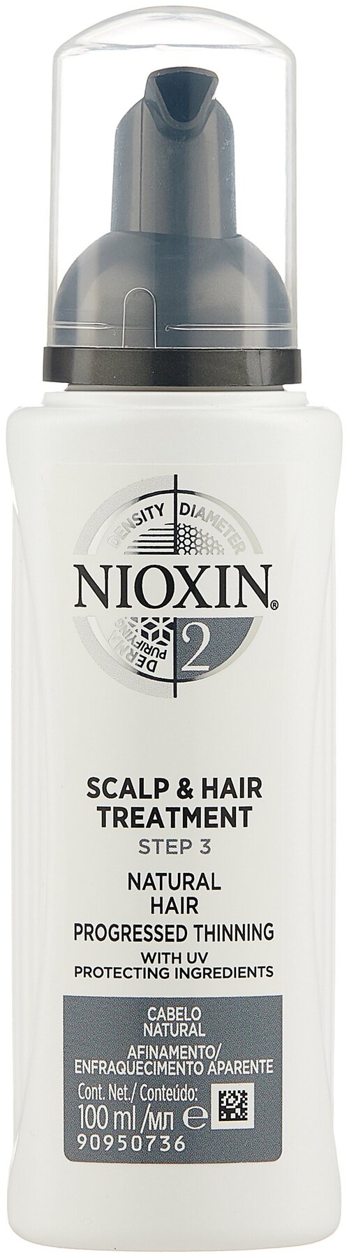 Nioxin System 2 Питательная маска для кожи головы, 100 г, 100 мл, бутылка