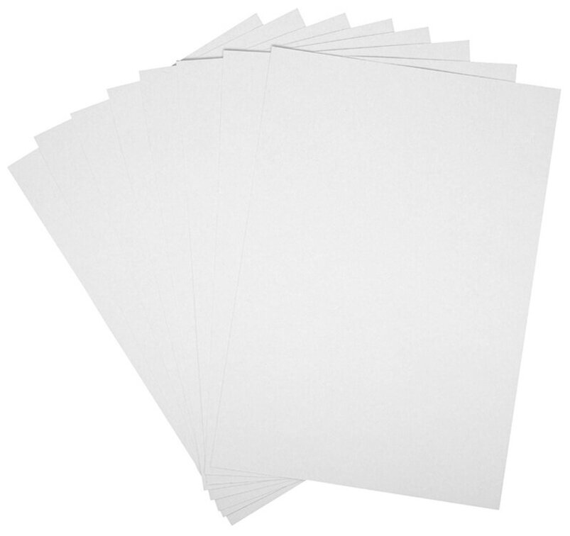 Картон белый ArtSpace A4, 8 листов, немелованный, в пакете, "Снеговик" (Нкн8б_28640)