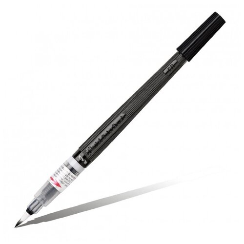 Pentel Брашпен Colour Brush (XGFL), черный, 1 шт.