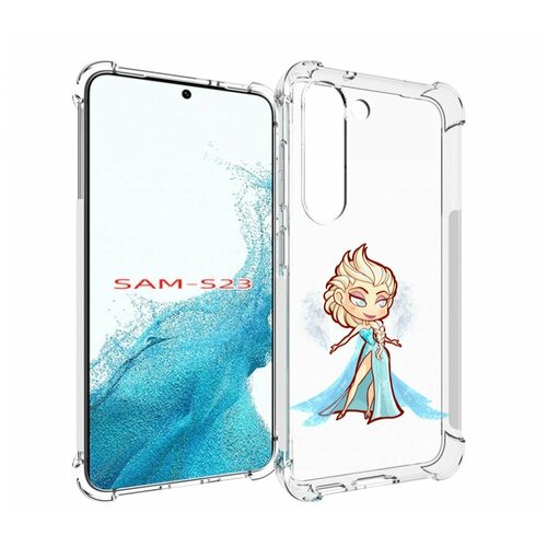 Чехол MyPads снежная-принцесса женский для Samsung Galaxy S23 задняя-панель-накладка-бампер