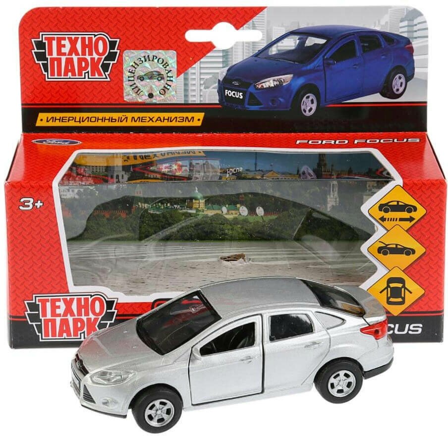 Технопарк. "Ford Focus" арт. SB-16-45-N(SL)-WB металл. инерц. 12см, открыв. двери, цвет в ассорт. SB-16-45-N(SL)-WB