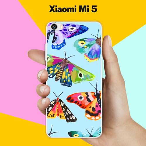 Силиконовый чехол на Xiaomi Mi 5 Бабочки 13 / для Сяоми Ми 5