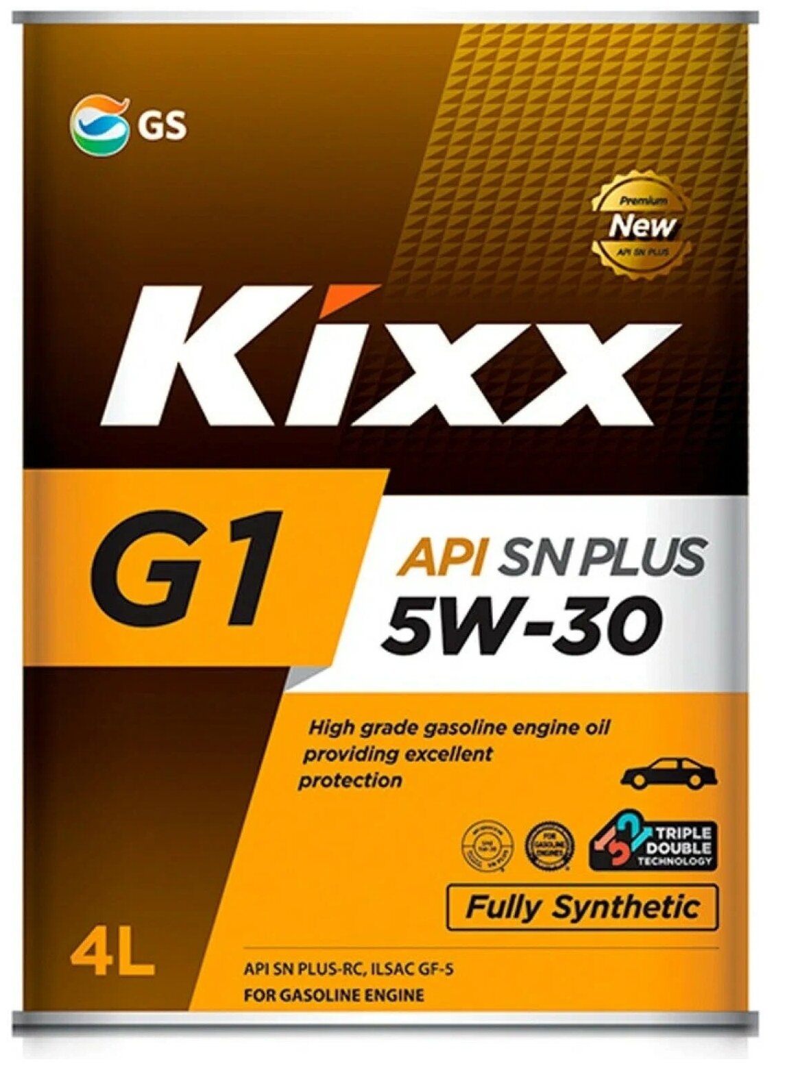 KIXX L210144TE1 Масло моторное KIXX G1 Plus 5W30 SN/CF 4 л синт.