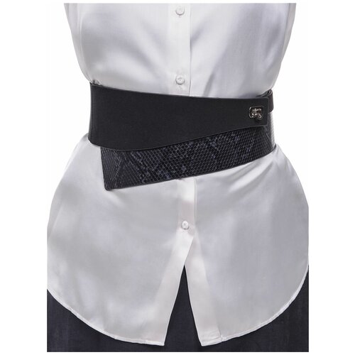 фото Пояс женский / экокожа / черный бг