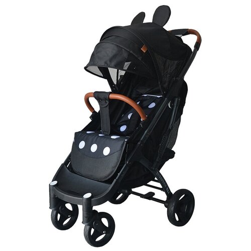 фото Прогулочная коляска yoya plus pro max 2020 (дожд., москит., подстак., бампер, сумка-чехол, корзина д/покупок, накидка на ножки, бампер, бамб. коврик), микки/черная рама, цвет шасси: черный