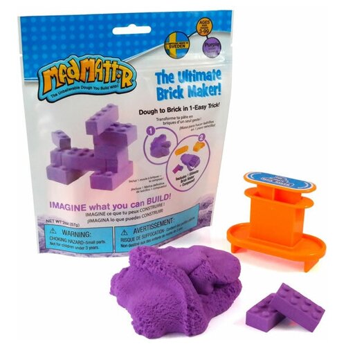 Масса для лепки MAD MATTR The Ultimate Brick Maker Purple (фиолетовый) (220-202) 1 цв.