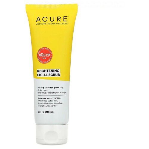 Acure скраб для лица Brightening Facial Scrub, 118 мл acure brilliantly brightening скраб для лица 118 мл 4 жидк унций