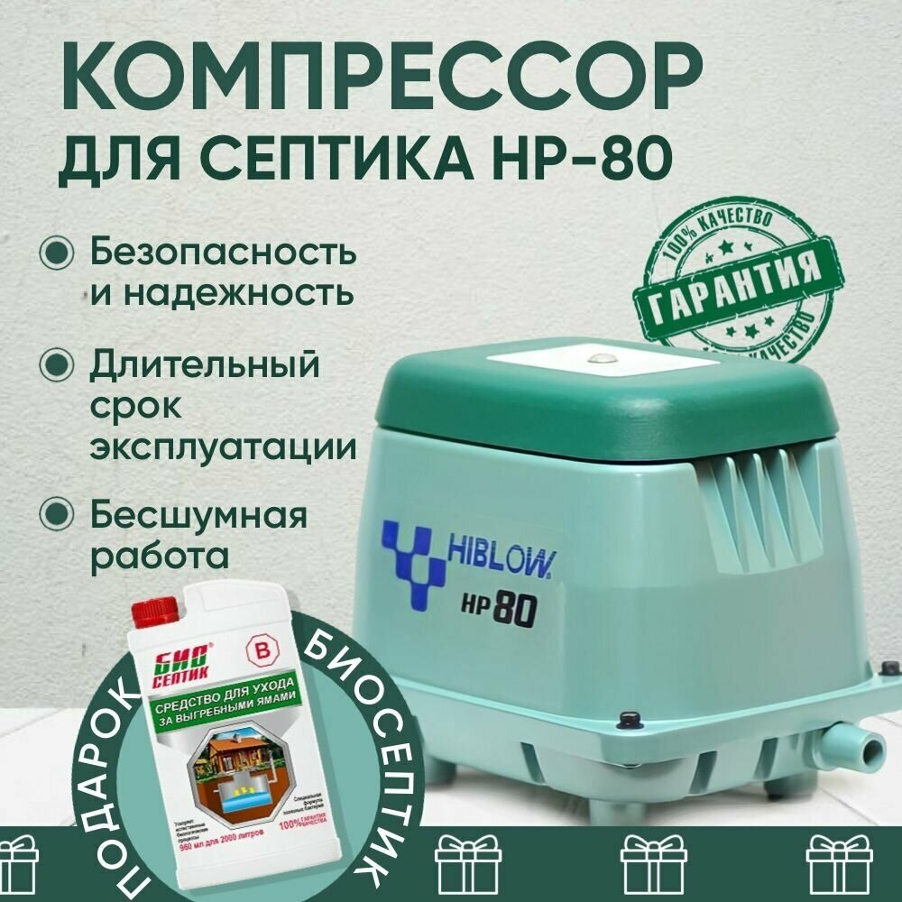 Компрессор HIBLOW HP-80