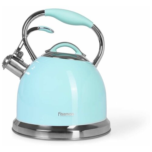 фото Чайник fissman felicity для кипячения воды 2,6 л, цвет аквамарин (нерж.сталь) (5958)
