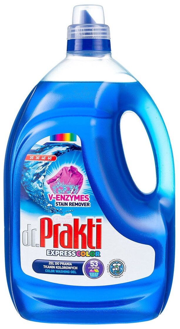 Гель для стирки Dr.Prakti Color, 3,27л Clovin - фото №1