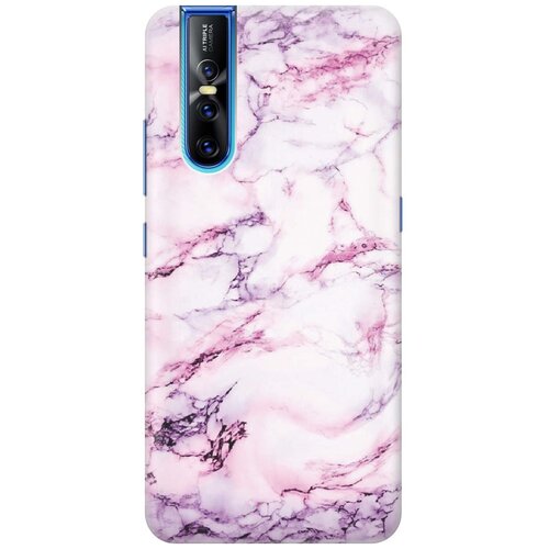 фото Re:pa накладка transparent для vivo v15 pro с принтом "фиолетовый мрамор"