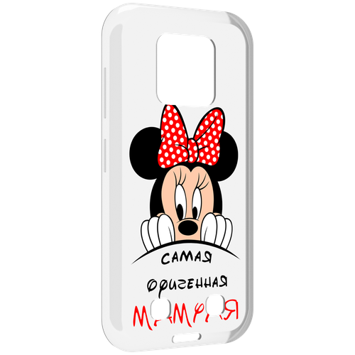 Чехол MyPads Самая лучшая мамуля Мини Маус для Oukitel WP18 задняя-панель-накладка-бампер