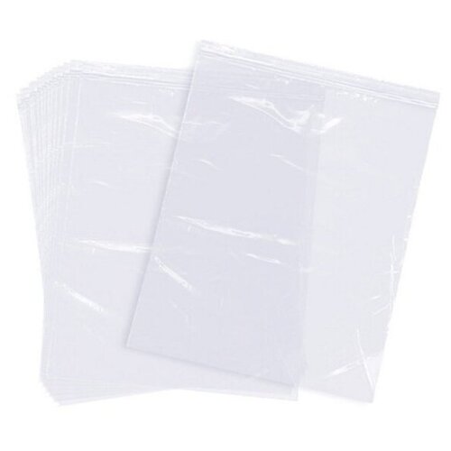 Пакеты с замком зип лок Лукошко 18х25 см, 50 мкм, 100 штук