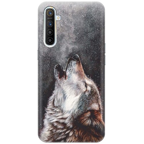 фото Cиликоновый чехол на realme xt / рилми хт с принтом "морозный волк" gosso
