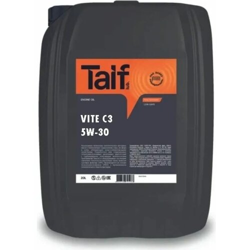 Синтетическое моторное масло TAIF VITE 5W-30 SN, C3 20л