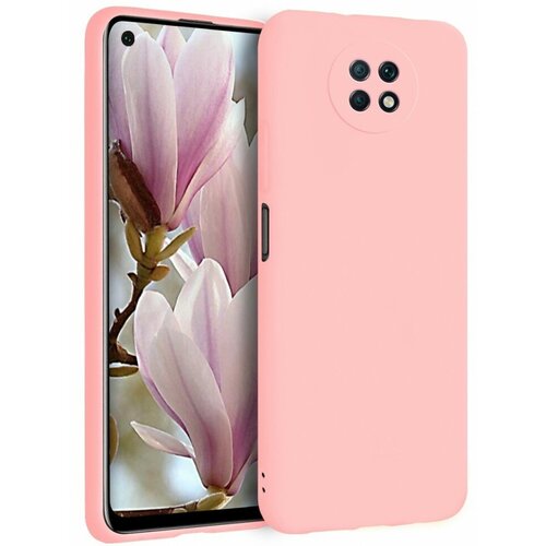 Накладка силиконовая Silicone Cover для Xiaomi Redmi Note 9T розовая xiaomi redmi note 9t прозрачный чехол на смартфона