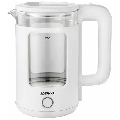 Чайник Добрыня эл DO-1259W 15л 1800Вт стеклопластик белый 167100₽