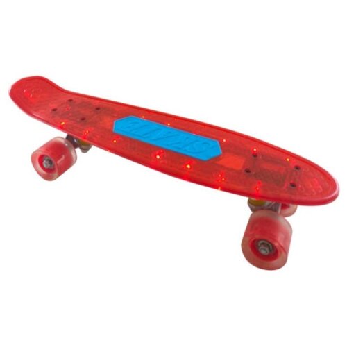 фото Скейт детский navigator пластик 56х15х11 см со световыми эффектами т20014-15 красный т20014